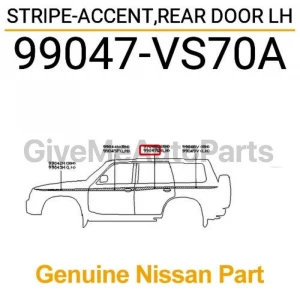 99047-VS70A Nissan Stripe-accent 99047VS70A, New Genuine Part
