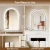 Import Arch Lighted Bathroom Mirror with Black Frame, Backlit And Frontlit Vanity Mirror. from China