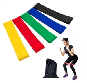 Custom Latex Exercise Resistance Bands Pull Up Workout Gym Bands Set of 5pcs