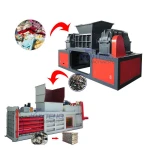 Household waste paper cardboard garbage shredder and packaging combustion power generation production line