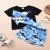 Import 1-6year 2pcs Baby Boy Summer Clothing Set Toddler  animal print T-shirt +short pant  boy clothes set from China