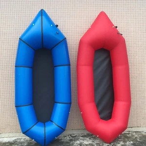 1 person portable inflatable pack raft for fish, packrafting