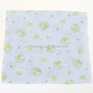 100% Cotton Printing Double Layers Gauze Cloth Baby Diapers Nappies