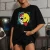 Import 100% Cotton Self-designed Cuatomize Pattern Printed Woman Shirts Short-sleeved T-shirt Custom T-shirt Hip Hop Short Sleevess from China