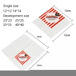 100pcs pack 25*25 size Personalized Decorative Guest towel Dinner Napkin And Serviette Paper For Restaurant