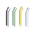 Import 10*200mm Home Party Barware Bar Accessories bent glass straws juice drinking straw from China