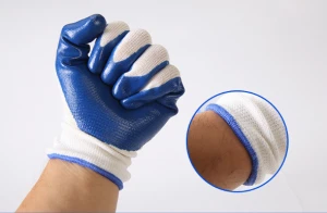 10G heavy duty / butyl rubber coated work hand gloves