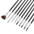Import 10Pcs Nail Art Brush Liner Dotting Fan Design Acrylic Builder Flat Crystal Painting Drawing Carving Pen UV Gel Manicure Tool Set from China