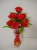 Import 12 heads pink rose artificial flower bush from China
