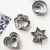 Import 12-piece set home stainless steel cookie cutter mold cupcake frosting fruit cut star circle love flower cookies fondant from China