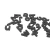 Import 124pcs Black 3d EVA puzzle Alphabet Fridge Magnet For Sale Educational Learn Foam Words School letter from China