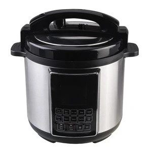 12858C household pressure cooker with LCD display and 12 automatic functions and detachable cord for safety Chinese supplier