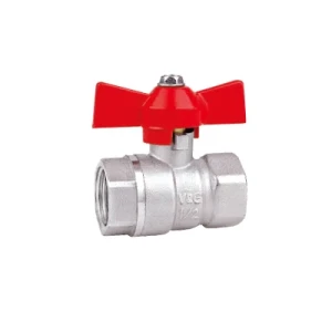 1/4 - 1 Inch Acs Approved Butterfly Handle Sanitary Forged Brass Ball Valve