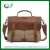Import 14 inch leather canvas laptop college messenger bags from China
