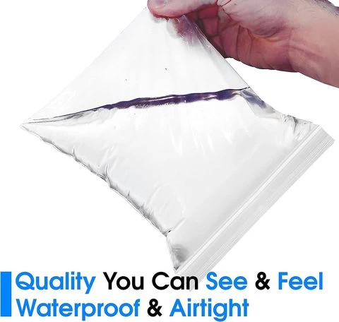 1.5 X 1.5 (100pcs) 2 Mil Clear Reclosable PE Zip Plastic Poly Bags with Resealable Lock Seal Zipper