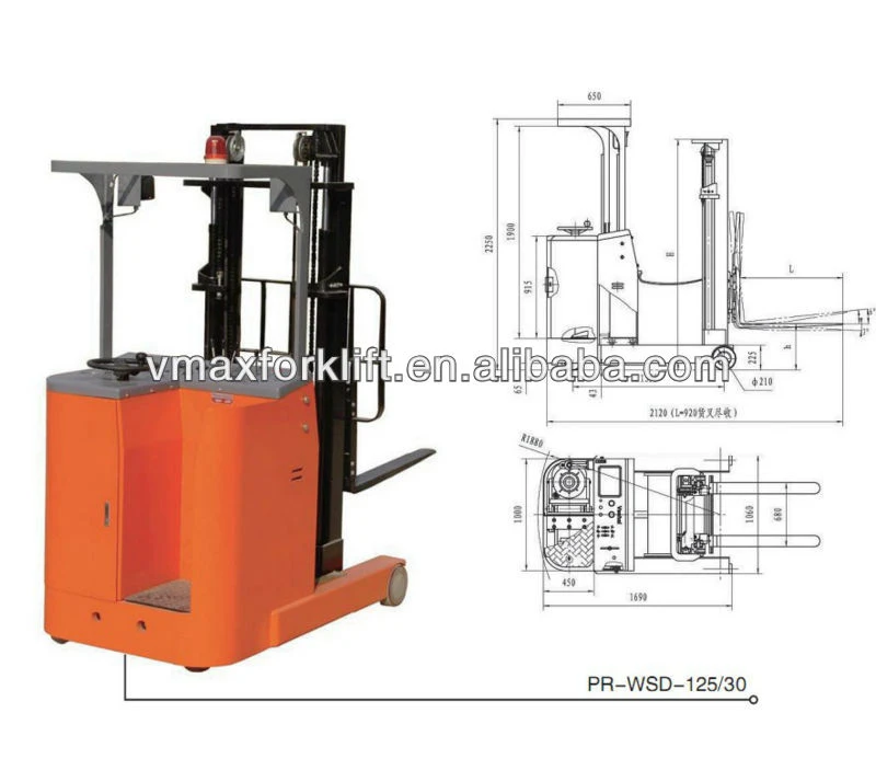 1.5Ton Full Electric Reach Pallet Jack(Stand on)