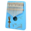 17 Key Kalimba Thumb Piano Drum Likembe Solid Wood Keyboard Percussion Instrument  Other Musical Instruments &amp; Accessories