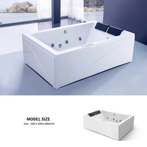 Factory Cheap Price Indoor Jacuzzi Hot Tubs Rectangle 2 Persons SPA Jetted  Bathtub - China Jetted Bathtub, Massage Bathtub