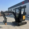 1.8Ton/1800KG KK18S Cabin Crawler Mini Excavator Mini Digger Mini Bagger with Swing Boom and New design and CE Certification