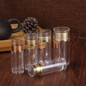 1g 2g saffron container small plastic vials herbs powder bottleswith double cap