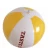 Import 2 color 6 panels beach ball with logo PVC inflatable ball phthalate free low MOQ from China
