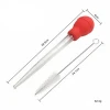 2 In 1 Kitchen BBQ Accessories TPR & PS Turkey Baster With Cleaning Brush