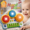 2 IN 1 Toy Musical Instrument Educational Baby Fitness Hand Drum Toy