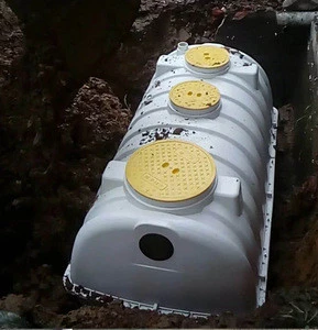 2 m3 500 gallon SMC GRP FRP Household Small Septic Tank Price Fiberglass Septic Tank for Sewage Treatment