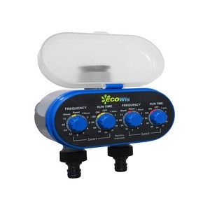 2 Outlet Zone Weather Resistant Automatic Dispense Watering Control Irrigation Electronic Garden Water Tap Timer