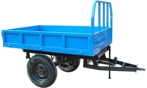 2 wheels farm trailer tractor tipping trailer for sale