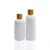 Import 200ml 250ml 300ml 300ml 500ml white plastic shampoo pump bottle with bamboo from China