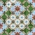 Import 200x200mm  Decorative Handmade Moroccan Classical Encaustic  Floor Tile Ceramic  for Restaurant and Bar from China