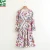 Import 2018 beach wear sexy woman long dress fashion flower girl print summer lady casual dress from China