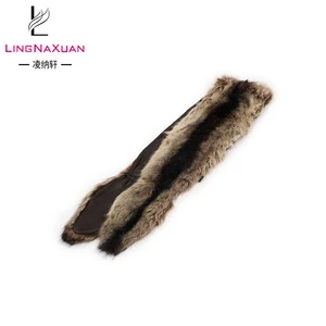 2018 faux fur collar scarf squirrel animal tail fake fur neckwear artificial fur  scarf