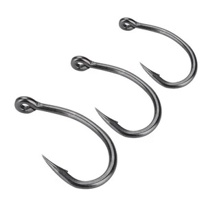 2018 Hot Sale 30pcs Fishhook High Carbon Steel Fishing Hook Perforated Sharpen Barbed Fishhook for Sea Fishing