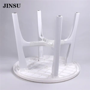 2018 new style round plastic garden table outdoor plastic table cheap plastic table