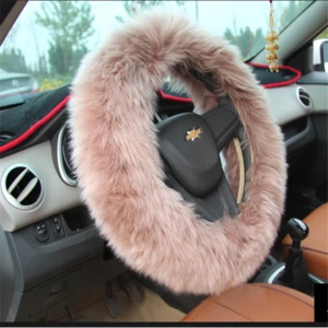 2018 popular winter warm car wool steering wheel covers