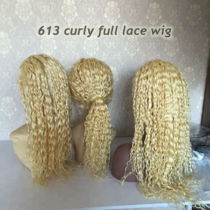 2019 new fashion full lace wigs with baby hair silky straight human hair glueless 613 full lace wig