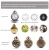 Import 2019 New Retor pocket With Necklace Chain Roman unisex black charm pocket watches from China