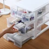 2020 Hot sale creative transparent organizer office storage cabinet plastic drawer storage box