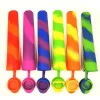 2020 Hot Sale Silicone Ice Tube Mold With Lids Colorful Frozen Ice Cream Yogurt Popsicl Maker DIY Tool