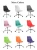 2020 modern Official black convenient durable and  high quality Swivel  office chair promotion wholesale