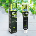 2020 private label 75ml bamboo anti bacterial stain remove charcoal whitening toothpaste