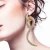 Import 2020 Unique fashion ladies diamond earring snake shape diamond earring from China