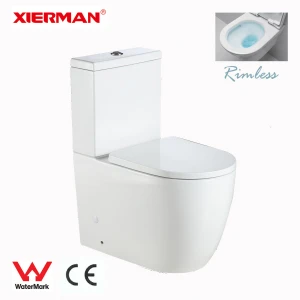 2020 Western Modern Minimalist Factory Supply European WC Bathroom Ceramic Two Piece toilets seat