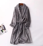 2020 Womens Plush Soft Warm Flannel Fleece Bathrobe