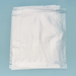 2021 Custom Reusable  Slider Zip Lock Bag Opp EVA Zipper Bags For Clothing Packaging