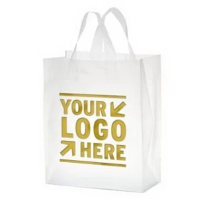 2021 market personalised jumbo  pp pink plastic carrier reuseable transparent soft loop plain shopping bags sale