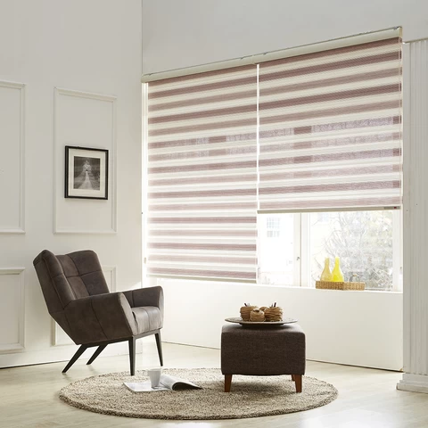 2021 New Style day night home center office curtains windows roller blackout zebra blinds luxury custom size Zebra Blinds Retail