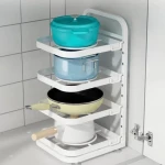 2022 New multi-layer kitchen pot rack layered storage rack countertop corner sink cabinet storage rack